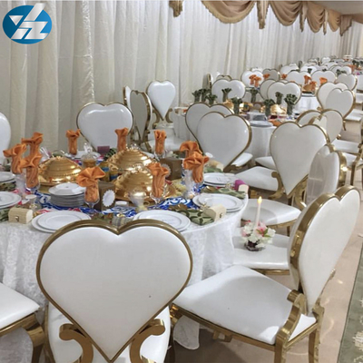 Event Heart Shaped Dining Chairs Wedding Banquet Chair Hotel Royal 50X59X102