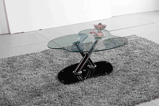 Oval Top Rotated Folded Side Table For Living Room Decorate OEM