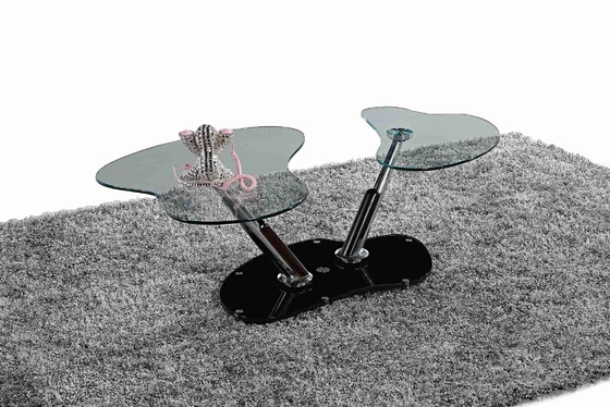 Oval Top Rotated Folded Side Table For Living Room Decorate OEM