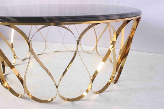 Luxury Side Table Set Coffee Table Center Table With Marble Top Living Room