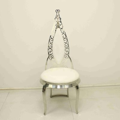 Good price Leather Top Elegant Dining Chair For Event Anti Oxidation SS Leg online