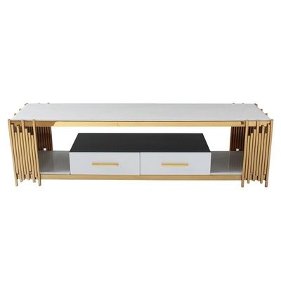 Good price Stainless Steel Elegant TV Table Center Table Living Room Furniture With Drawer online