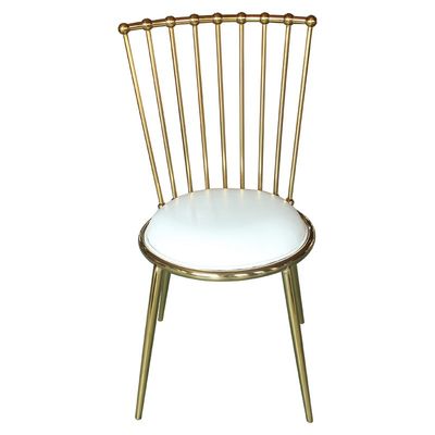 Good price Elegant Simple Wedding Chairs 201 Stainless Steel Frame For Banquet Hall online