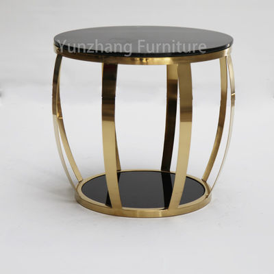 Good price Simple Item Round Side Table SS Base Tempered Glass Sofa Table online