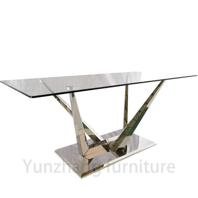 Good price Low Luxury dining table with silver base online