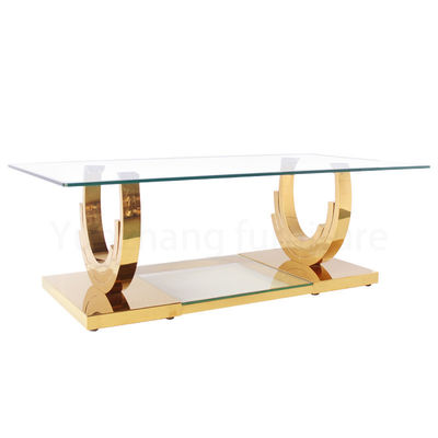 Good price Clear Simple Design Rectangle Center Table , TV Cabinet Table For Family Use online