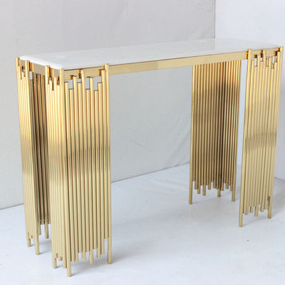 Good price Tube Style Console Table Decoration Table With Gold Color online