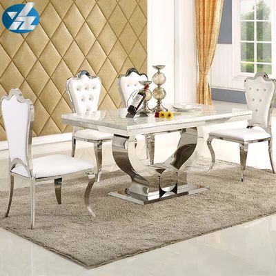 Good price GLASS/MARBLE Table Top Dining Table for Contemporary Dining Room Furniture online