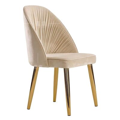 Good price Event Rental Velvet Cushion Banquet Hall Furniture Used Banquet Chairs Gold Stainless Steel Modern online