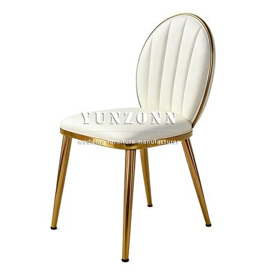 Good price Luxury Single Leisure Chair with Stainless Steel Frame Hot Sale Design for Dining Hotel Wedding Party Banquet Use online