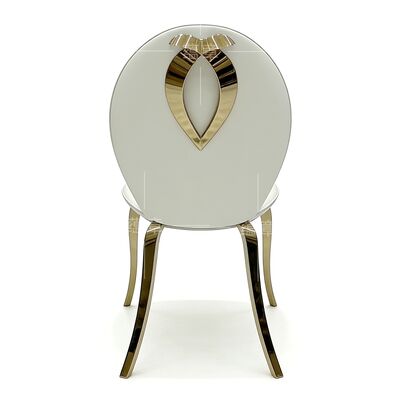 Good price Luxury Stainless Steel Legs Modern Wedding Banquet Restaurant Dining Chair for Event Reception Hotel online