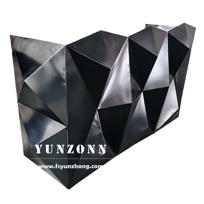 quality New Design Black Stainless Steel Dj bar Table Nightclub bar Counter Modern factory