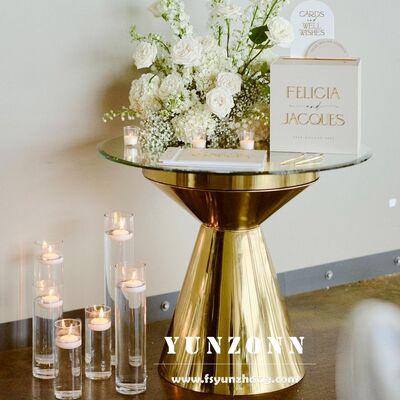 Good price Stainless Steel Coffee Table Kids Birthday Event Planning Decor Round Cake Display Stand  for Wedding Decoration online