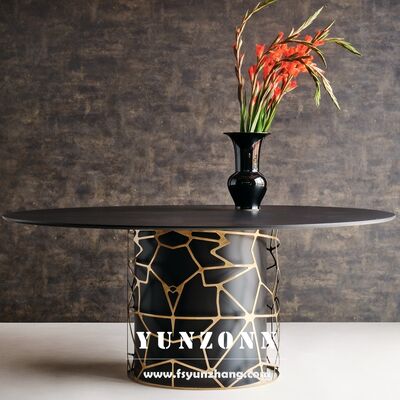 Good price Wholesale Luxury Living Room Furniture Interior Night Club Exterior Turkey Design Black Stainless Steel Table for Wedding online