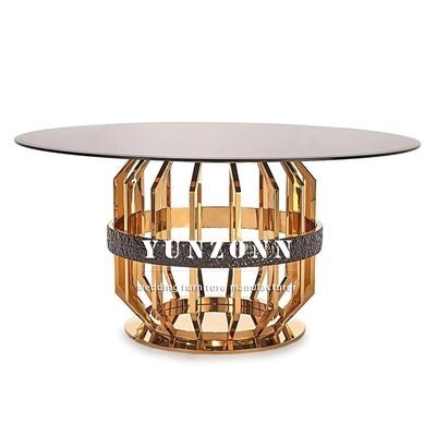 Good price High Quality Luxury Wedding Design Stainless Steel Event Round Dining Table online