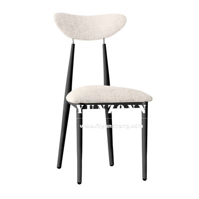 Good price French Style Modern Cream White Indoor Leather Dining Room Chair for Wedding Hotel Cafe Restaurant online