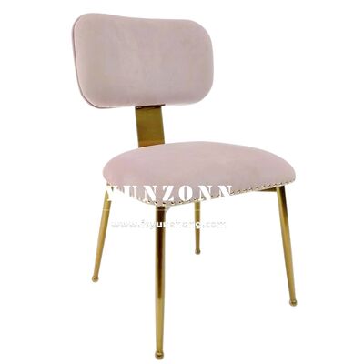 Good price Luxury Living Room Chair Gold Leg Nordic Pink Velvet Hotel Accent Chairs for Events online