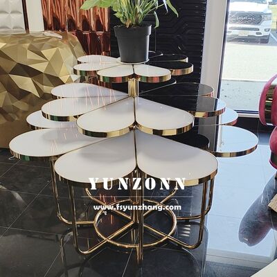 Good price Uniquely Designed Flower Shape Commercial Furniture Elegant Wedding Cake Table Stand online