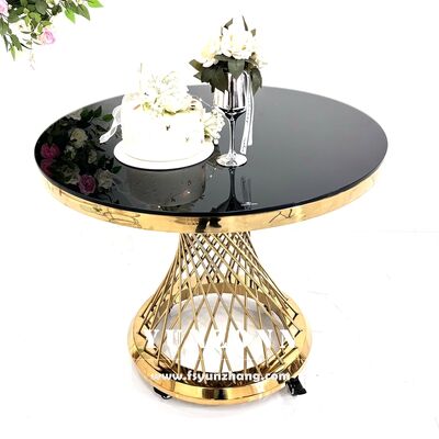 Good price Luxurious Spoke Cake Table with Wheels Modern Metal Design for Wedding Decoration for Hotels and Events online