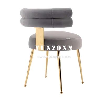 Good price New Design Hotel Banquet Hall Beautiful Gold Stainless Steel Wedding Chair online