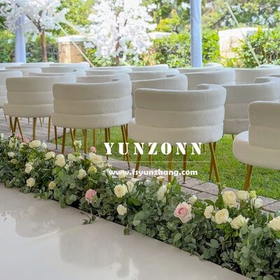 Good price Modern White Lambswool Sectional Sofa Semicircle Curved Living Room Couch Half Round Sofa Design online