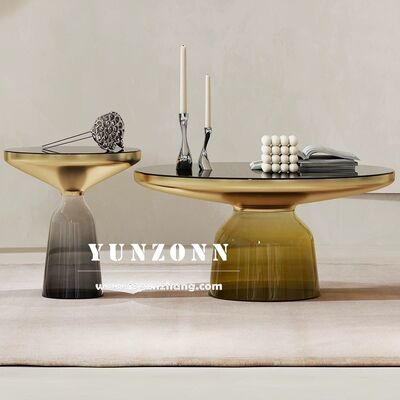 Good price Nordic Luxury Simple Design Round Glass Side Table Modern Living Room Furniture for Home and Hotel for Dining and Weddings online