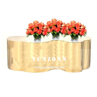 Good price Gold Hollywood Unique Creative Design Coffee Table Luxury Metal Stump Type Center Table for Home Dining and Living Room Use online