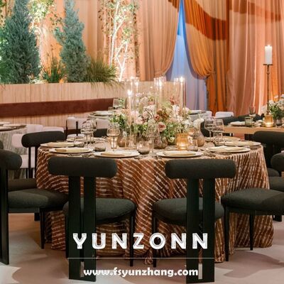 Good price Wedding Furniture Luxury Black Iron Metal Frame Vip Banquet Chair online