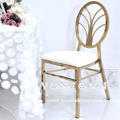 Good price 2025 New Luxury O Back Chiavari Chairs Gold Wedding Banquet Event Chairs for Wedding Hotels Dining Outdoor online