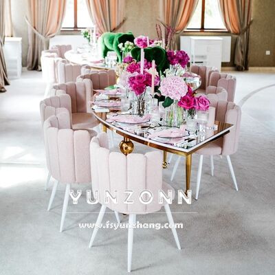 Good price Dubai Luxury Style Furniture for Wedding Events Banquet Hall Royal Chairs Finger Shaped Velvet Customization Dining Chairs online