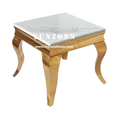 Good price Modern Luxury Square Side Table With Marble Top Small Volume End Table for Home and Dining Console Tables online