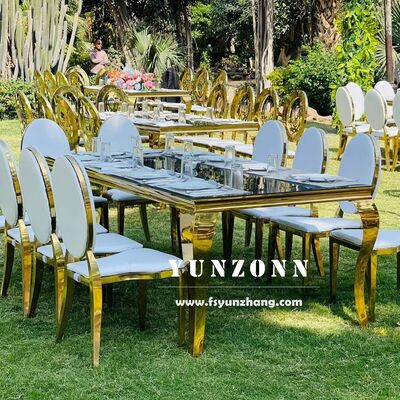 Good price Modern Vintage Dining Table with Steel Base Disassembled Center Table for Restaurant Hotel Wedding Furniture online