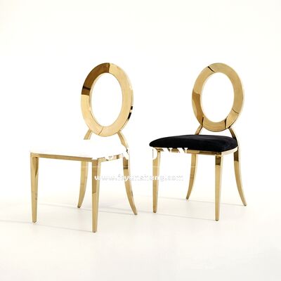 Good price Antique Louis Oz Chair with Gold Stainless Steel Frame for Modern Events Banquets Hotels Dining Apartments Wedding Chair online