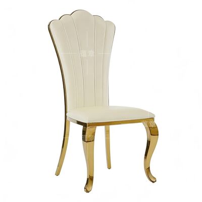 Good price Hot Sale Cheap Price Wedding Event Gold Stainless Steel Banquet Chair Modern Hotel Furniture Restaurant Chairs Outdoor Apartment online