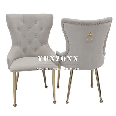 Good price Latest Style Hotel Furniture Velvet Cushion and Stainless Steel Leg Chair for Wedding Parties and Events online