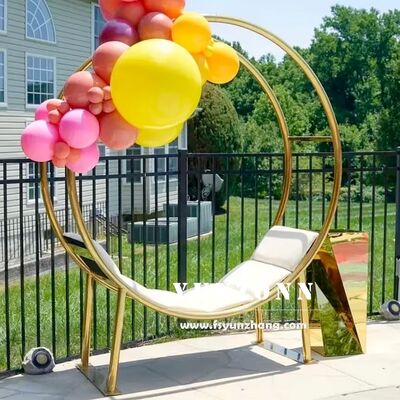 Good price Modern Round Wedding Throne Chair Set for Couple Colorful Birdcage Sofa for Villa Dining Steel Material Stylish Metal Design online