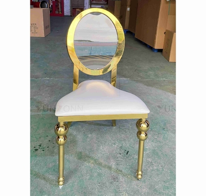 Acrylic Back event chairs dining chairs SS gold rental furniture
