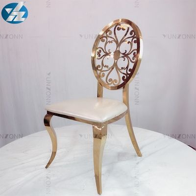 Good price Round chair delicate design gold dining chairs online