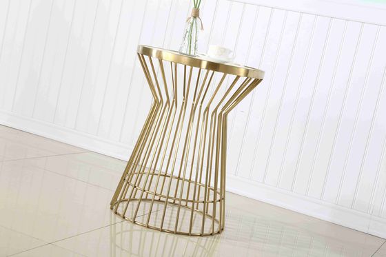 Good price Luxury Golden Stainless Steel Wedding Mirror Cake Table For Event Decorating online