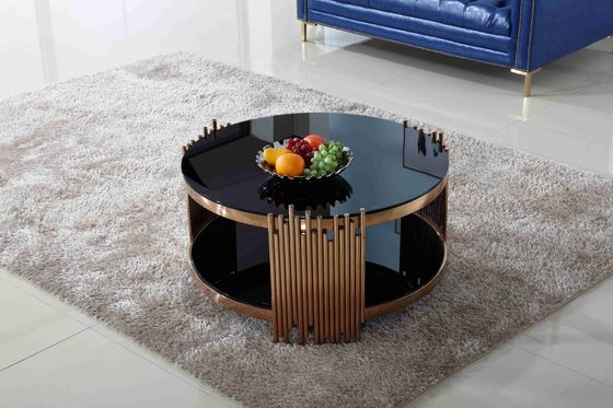 Good price Modern Luxury Stylish Tea Table Gold Round Coffee Table Set Living Room Furniture online
