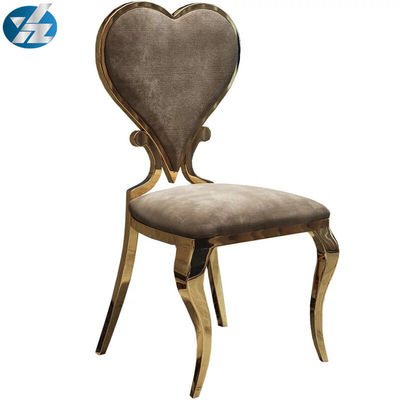 Good price Event Heart Shaped Dining Chairs Wedding Banquet Chair Hotel Royal 50X59X102 online