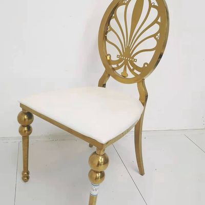 Good price High end modern luxury gold dining chair for hotel banquet room online