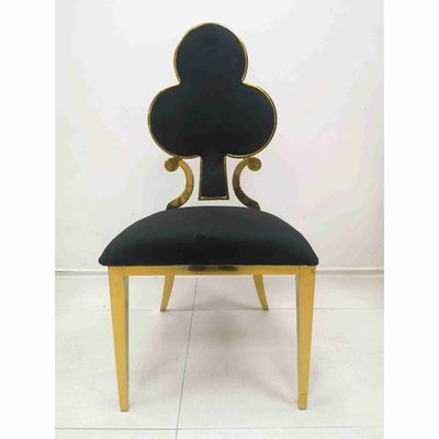 Good price Poker Flower Upholstered Dining Chairs 201 Stainless Steel Frame W50xD65xH92cm online