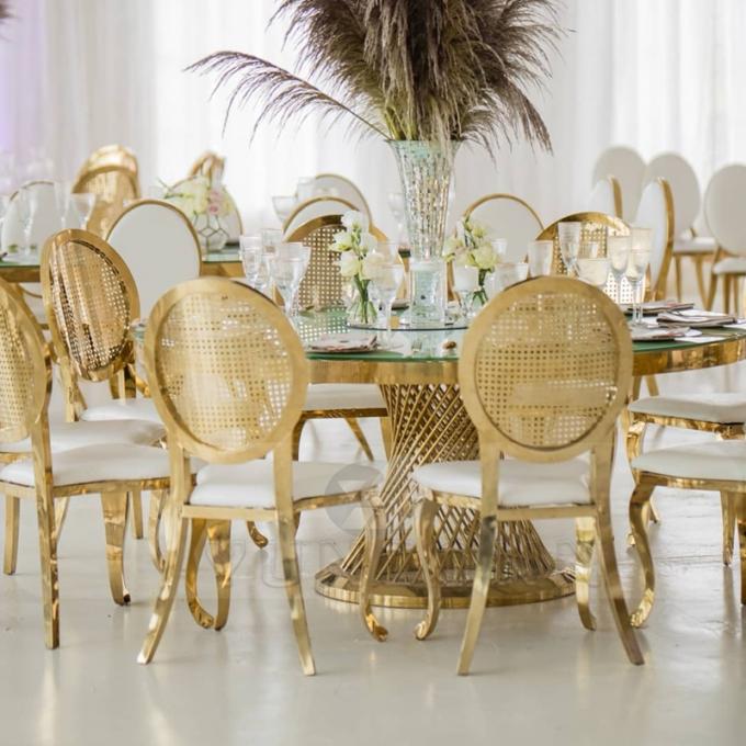 Luxury Modern Stackable Diamond Chairs Event Party Round Back Chair ...