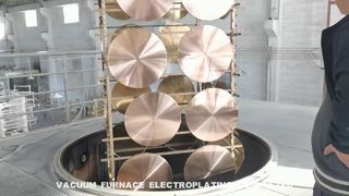 Vacuum gold plating process of gold furniture products