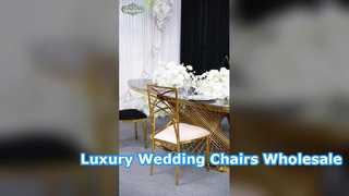 Luxury Stainless Steel Wedding Chairs for Elegant Events